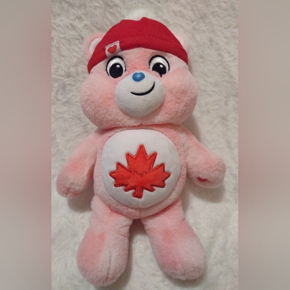 Care Bears 2022 True North Bear 1st Gen 14" Pink Plush Canadian Exclusive Bear